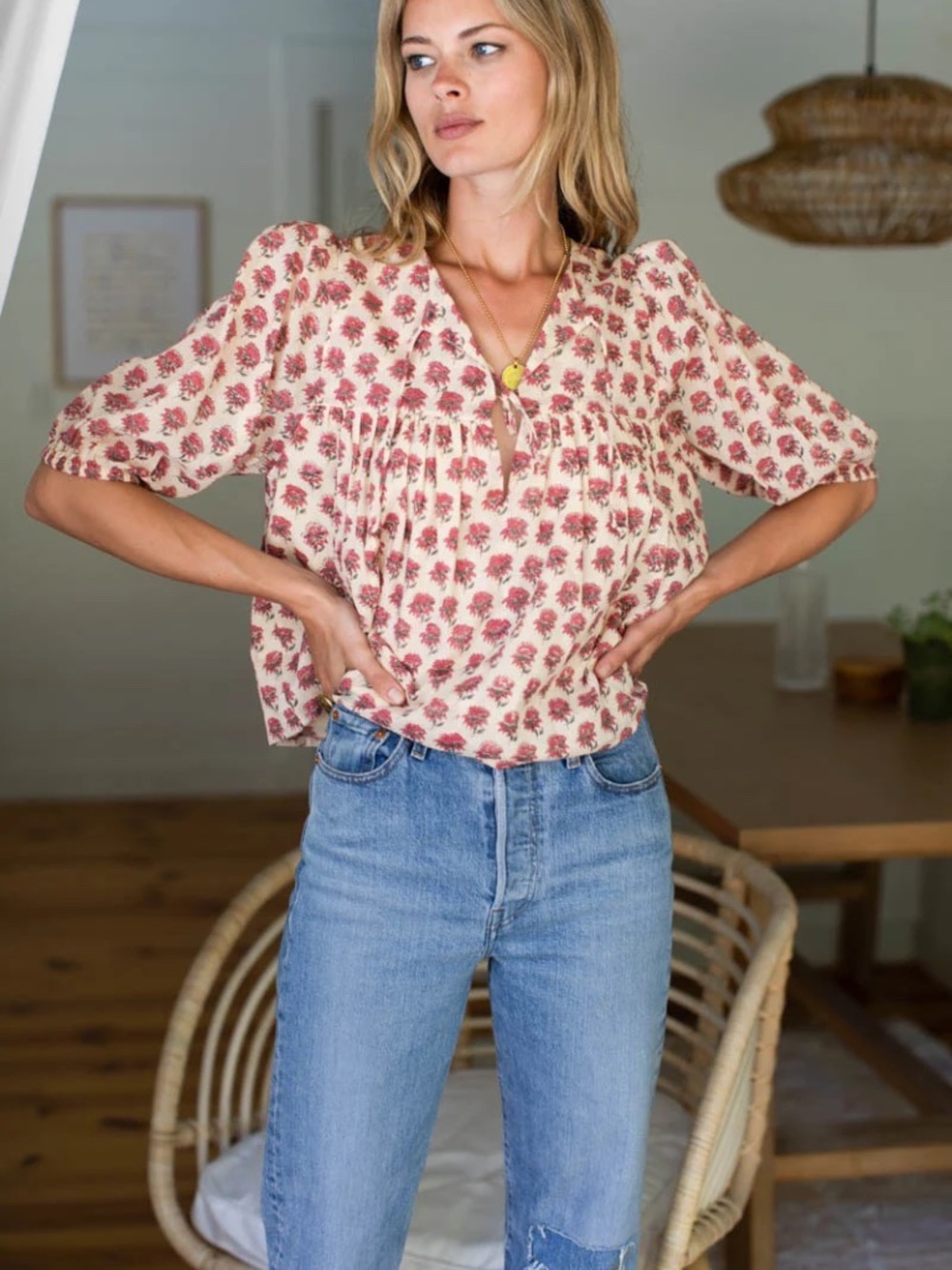 Emerson Fry Puff Isla Top M/L